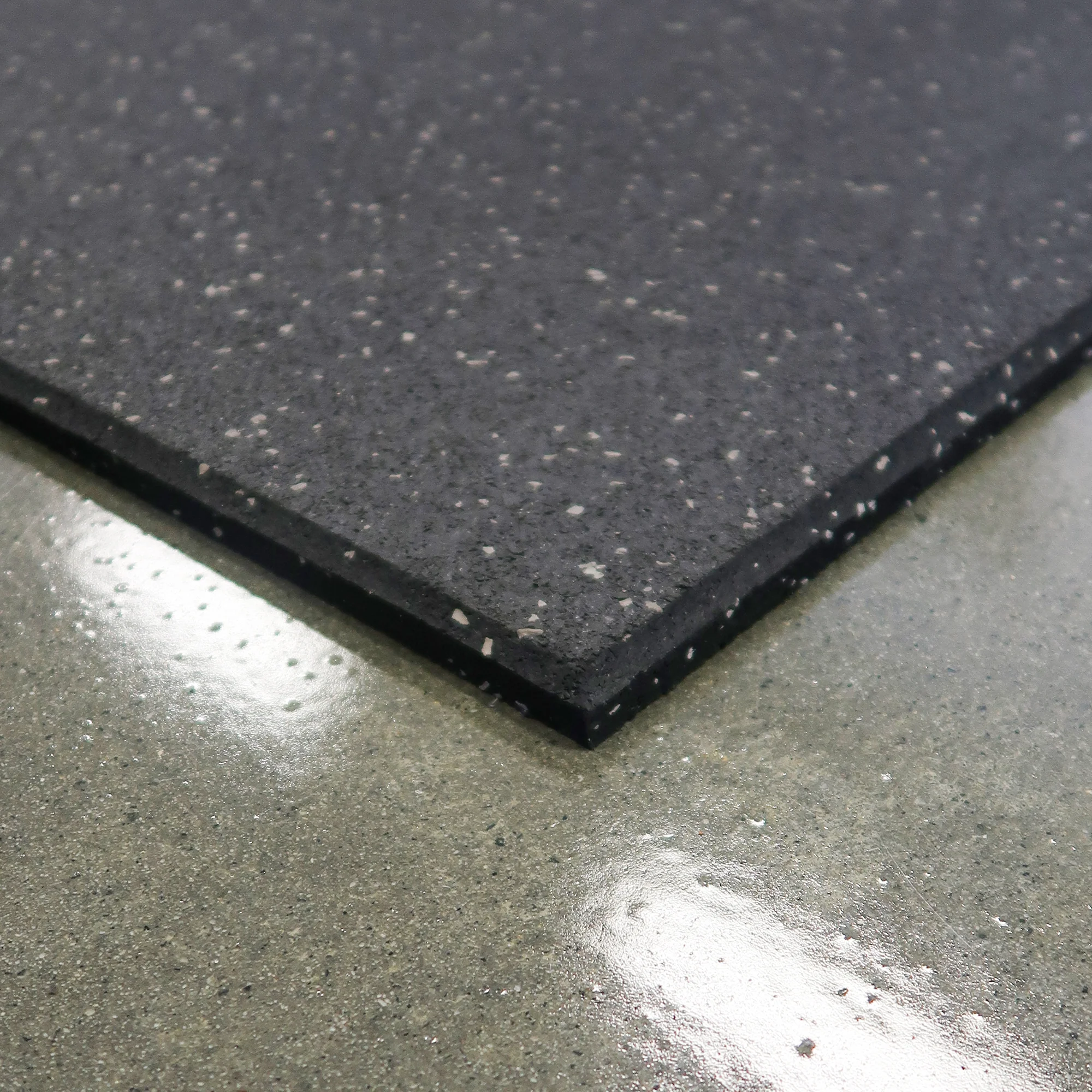 25 Pack (15mm / Gloss) Rubber Gym Flooring Mats - Image 4