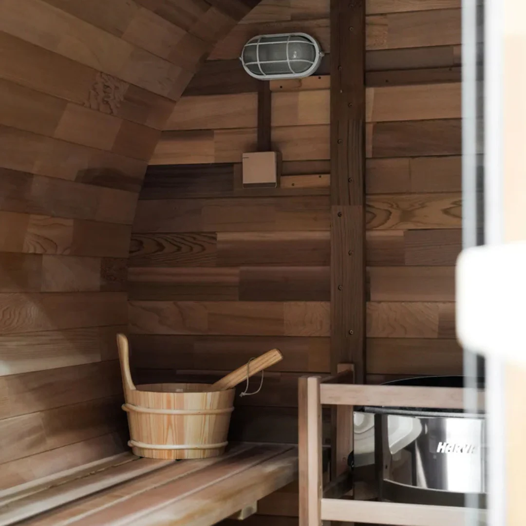 Rejuvenex Outdoor Cedar 6 Person Traditional Barrel - Image 5