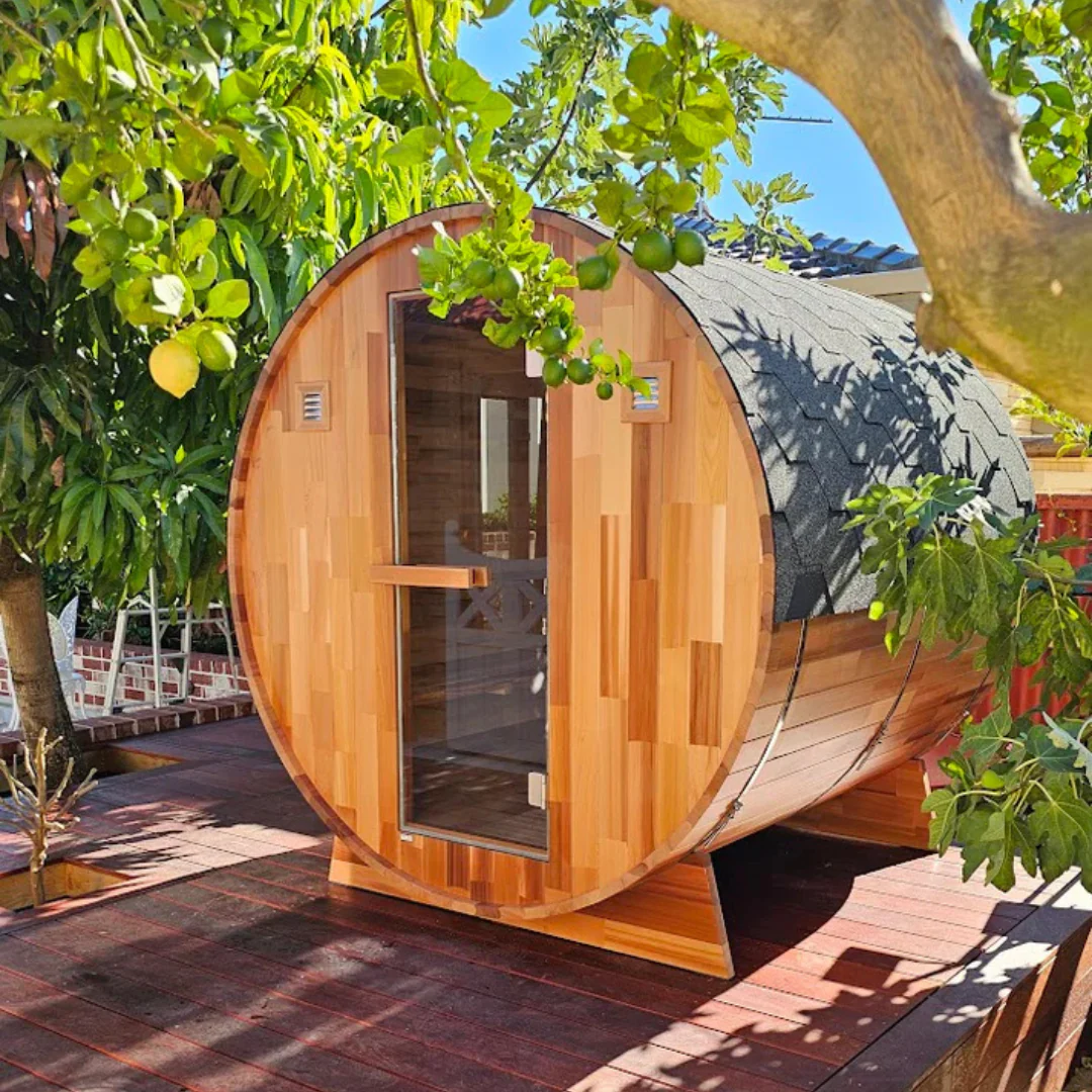 Rejuvenex Outdoor Cedar 6 Person Traditional Barrel - Image 6